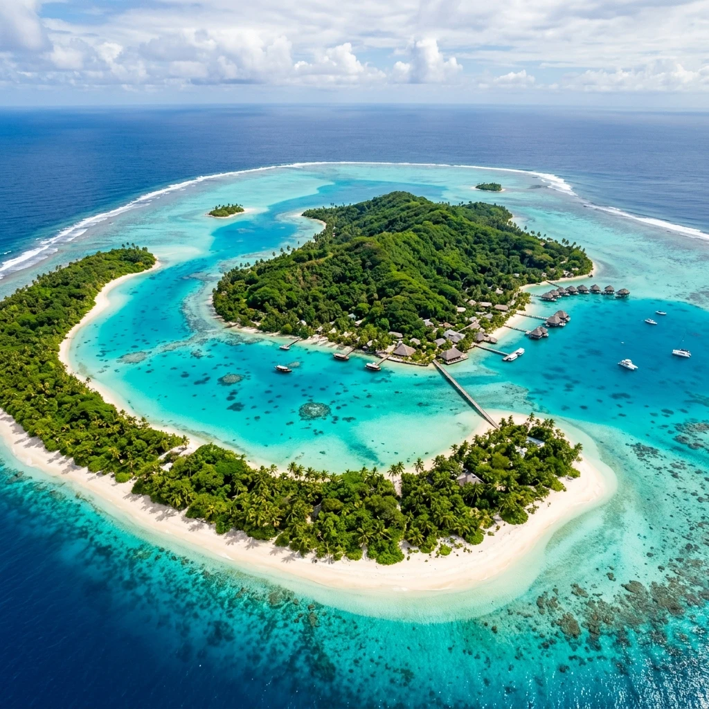 Ilha tropical paradisíaca